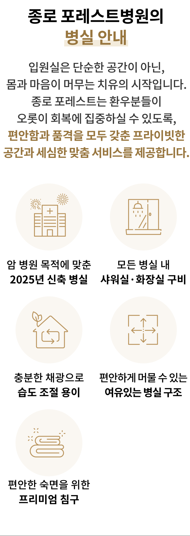 종로점 병실안내